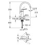 GROHE Start Einhand-Spültischbatterie 1/2" hoher Auslauf