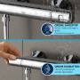 GROHE Precision Start Thermostat-Brausebatterie 1/2" mit Brausegarnitur 90 cm
