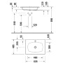 Duravit Sivida Waschtisch 62 cm