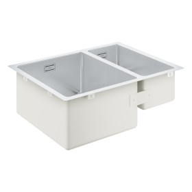 GROHE K700 Edelstahlspüle 59,5 x 45 cm mit 1,5 Becken, für Einbau links