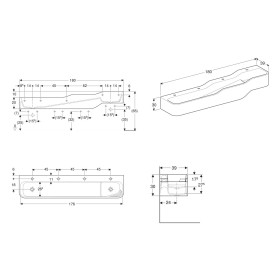 Geberit Bambini Spiel- und Waschlandschaft, 4 Waschplätze, tieferes Becken links