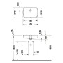 Duravit Qatego Einbauwaschtisch 48 x 32 cm