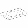 Geberit iCon Light Waschtisch 75 cm mit Ablagefläche, Hahnloch mittig, ohne Überlauf