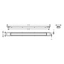 hansgrohe RainDrain Match Plus Fertigset Duschrinne 90 cm mit höhenverstellbarem Rahmen
