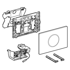 Commande de WC électronique Geberit, alimentation secteur, plaque de déclenchement Sigma10 automatique/sans contact