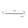 Duravit Starck Slimline Duschwanne Rechteck 140 x 80 cm mit Antislip