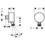 hansgrohe Fixfit S Schlauchanschluss mit Kugelgelenk DN 15