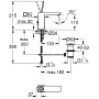GROHE Eurocube Joy Einhand-Waschtischbatterie DIN 15 mit Ablaufgarnitur