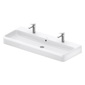 Duravit Qatego Waschtisch 120 x 47 cm geschliffen, 2x 1 Hahnloch