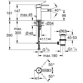 Rubinetto bidet monocomando GROHE Essence Nuovo