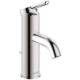 Miscelatore monocomando per lavabo Duravit C.1 S con sifone a stelo