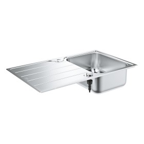GROHE K500 Edelstahl-Einbauspüle 86 x 50 mit Abtropffläche, reversible