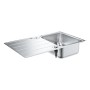 GROHE K500 Edelstahl-Einbauspüle 86 x 50 mit Abtropffläche, reversible