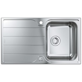 Évier encastrable en acier inoxydable GROHE K500 86 x 50 avec égouttoir, réversible