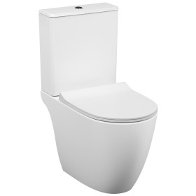 VitrA Sento WC sur pied VitrA Flush 2.0, dos ouvert, chasse d'eau à fond sans rebord