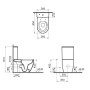 VitrA Sento Stand-WC VitrA Flush 2.0, open back, Tiefspüler ohne Spülrand