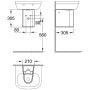 GROHE Euro Keramik Halbsäule für Handwaschbecken 45 cm