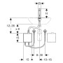 Geberit Brenta Waschtischarmatur Standmontage, Generatorbetrieb, mit AP-Funktionsbox