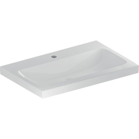 Geberit iCon Light Waschtisch 75 cm mit Hahnloch mittig, ohne Überlauf