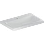 Geberit iCon Light Waschtisch 75 cm mit Hahnloch mittig, ohne Überlauf