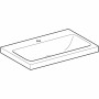 Geberit iCon Light Waschtisch 75 cm mit Hahnloch mittig, ohne Überlauf
