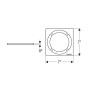 Geberit Designrost Circle, 8 x 8 cm