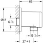 GROHE Relexa Wandanschlussbogen, DN 15