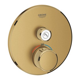 GROHE Grohtherm SmartControl Thermostat Fertigmontageset mit einem Absperrventil, runde Ausführung