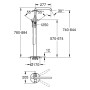 GROHE Essence Neu Einhand-Wannenbatterie freistehend