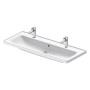 Duravit D-Neo Möbelwaschtisch 120,5 cm, mit 2x 1 Hahnloch, mit Überlauf