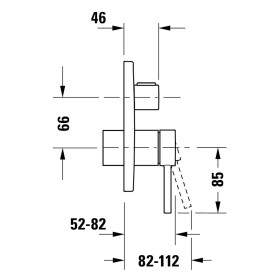 Duravit Circle Einhebel-Brausemischer Unterputz