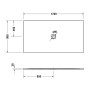 Duravit Sustano Duschwanne 170 x 90 cm