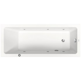 Duravit No. 1 Rechteck-Whirlwanne Jet Project 170 x 70 cm mit 1 Rückenschräge