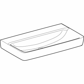 Geberit Renova Plan Waschtisch 85 cm ohne Hahnloch, ohne Überlauf