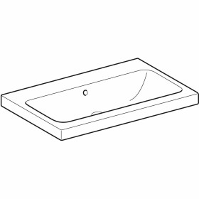 Geberit iCon Light Waschtisch 75 cm ohne Hahnloch, mit Überlauf