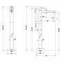 Duravit Manhattan Einhebel-Wannenmischer bodenstehend