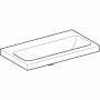 Geberit iCon Light Waschtisch 75 cm verkürzte Ausladung, ohne Hahnloch, ohne Überlauf
