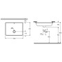 GROHE Cube Keramik Einbauwaschtisch von unten 50 cm
