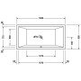 Duravit Starck Rechteck Whirlwanne 180 x 90 cm mit Jet System, zwei Rückenschrägen