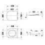Duravit Universal WC-Sitz eckig mit Absenkautomatik