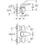 GROHE Eurostyle Einhand-Brausebatterie DN 15