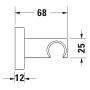 Duravit Brausehalter mit eckiger Rosette