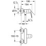 GROHE Eurodisc Cosmopolitan Einhand-Brausebatterie, DN 15