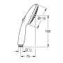 GROHE Vitalio Start 110 Handbrause mit 2 Strahlarten