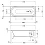 Duravit Soleil by Starck Whirlwanne 170 x 75 cm