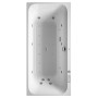 Duravit Happy D2 Rechteck Whirlwanne 190 x 90 cm mit Combi-System E, zwei Rückenschrägen