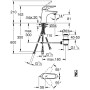 GROHE Eurostyle Einhand-Waschtischbatterie DN 15 S-Size Niederdruck, geschlossener Metall-Hebelgriff , mit Ablaufgarnitur
