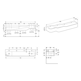 Geberit Bambini Spiel- und Waschlandschaft, 4 Waschplätze, tieferes Becken rechts