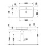 Duravit Qatego Aufsatzbecken 60 x 47 cm, 1 Hahnloch