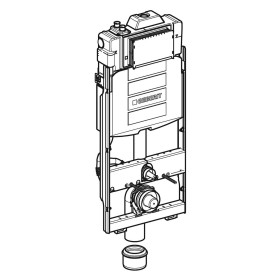 Geberit GIS Element für Wand-WC, 125 cm mit Sigma UP-Spülkasten 12 cm mit HS30 Hygienespülung